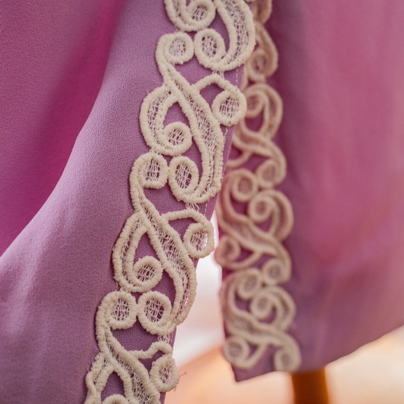 60s does Edwardian Purple Vintage Dress - Picture 8 of 10